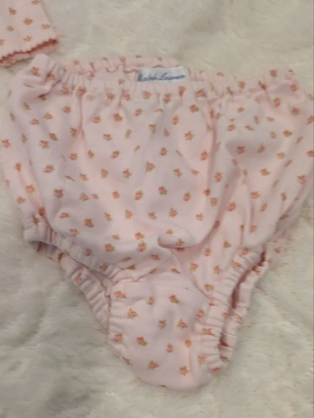 Ralph Lauren Pink Floral Long Sleeve Top & Bloomers Set